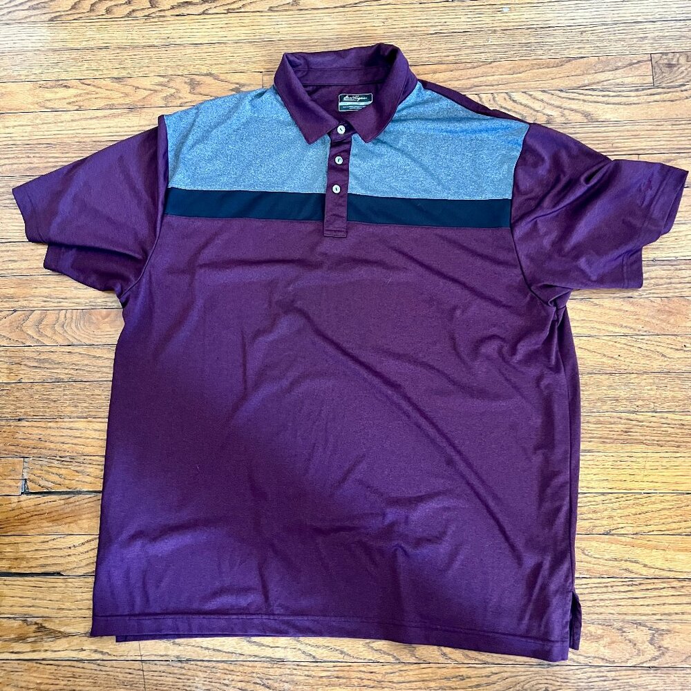 Ben Hogan Men's Performance Golf Polo (Dark Purple, XXL)